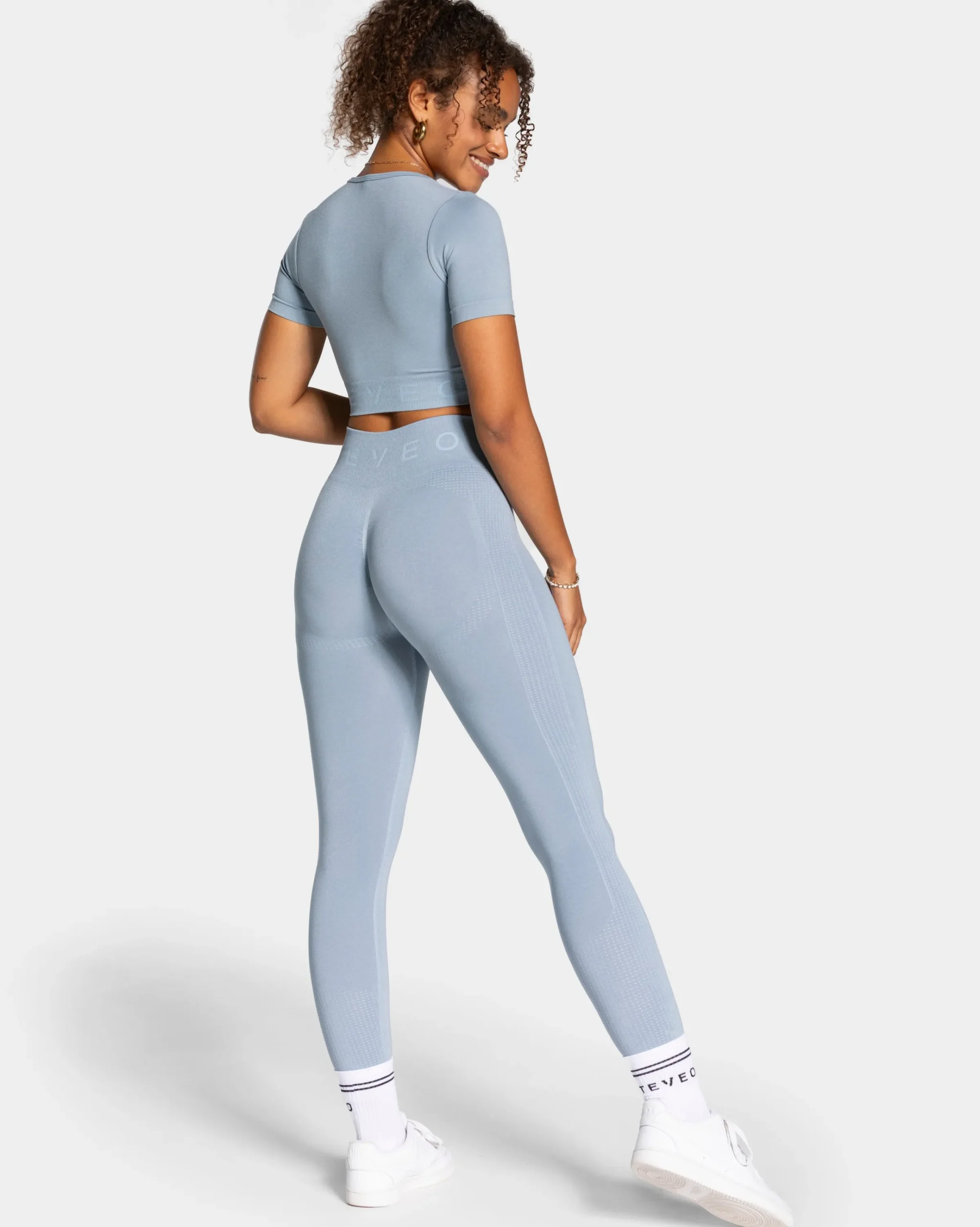 Outlet Crop Top Focus « bleu acier » Femme Hauts | T-shirts