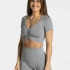Best Crop Top Focus « gris » Femme Hauts | T-shirts