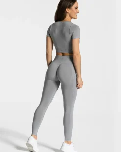 Best Crop Top Focus « gris » Femme Hauts | T-shirts