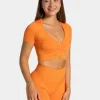 Fashion Crop Top Focus « orange » Femme Hauts | T-shirts