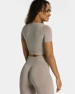 Outlet Crop Top Focus « poussière » Femme Hauts | T-shirts