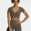 Outlet Crop Top Focus « taupe » Femme Hauts | T-shirts