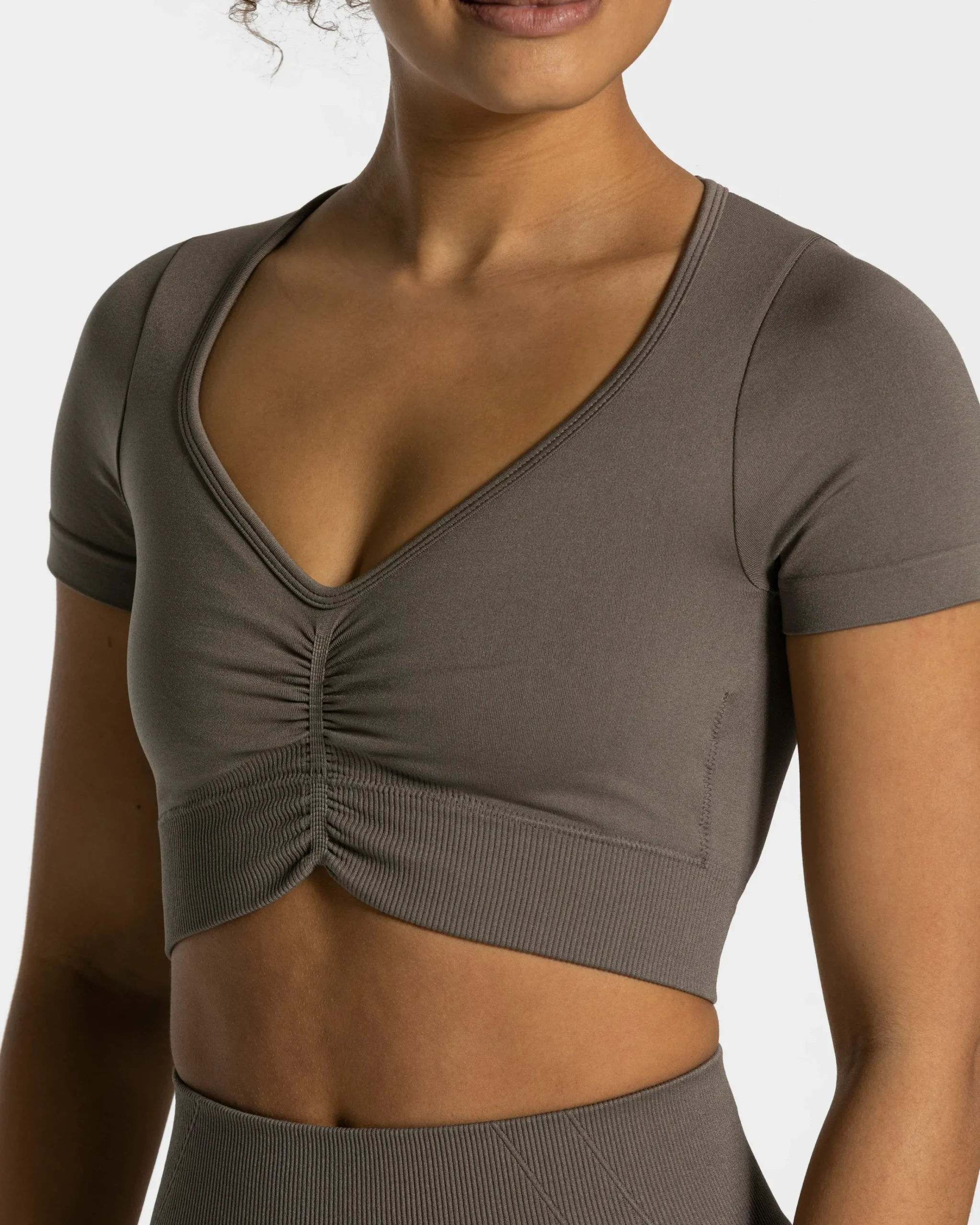 Outlet Crop Top Focus « taupe » Femme Hauts | T-shirts