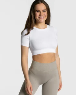 Fashion Crop Top Sensation « blanc » Femme Hauts | T-shirts