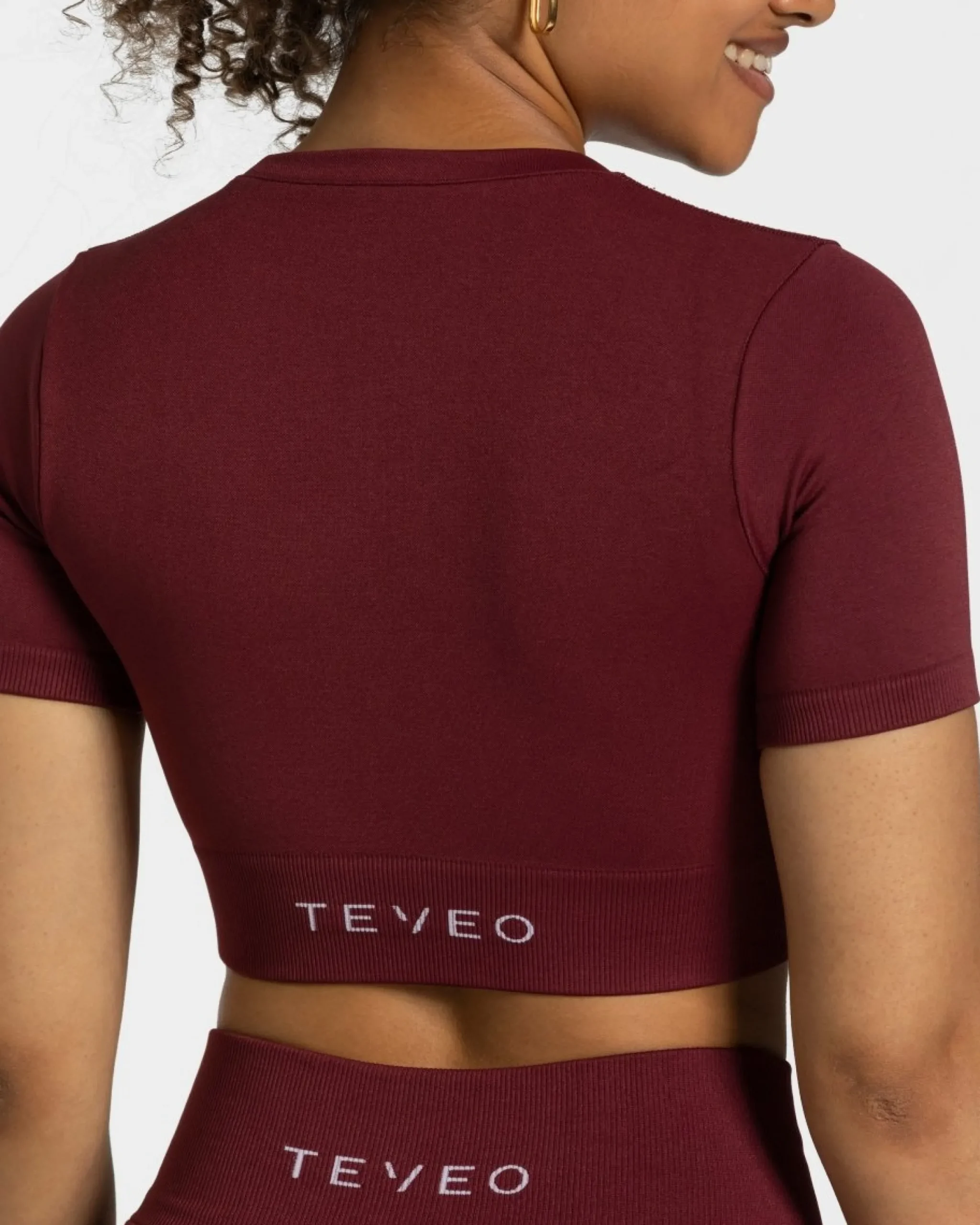 Outlet Crop top Sensation « bordeaux » Femme Hauts | T-shirts