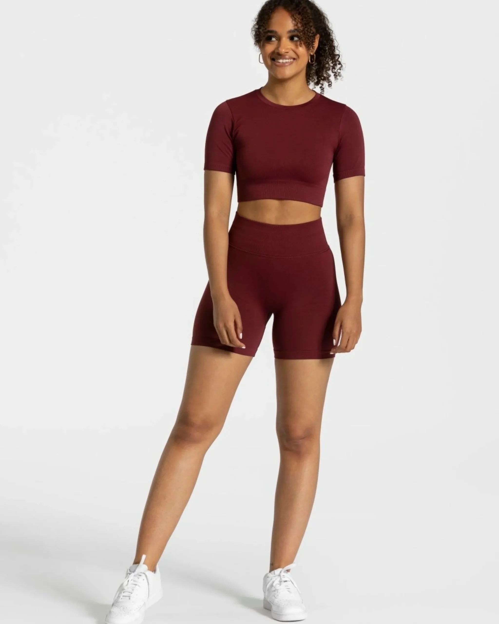 Outlet Crop top Sensation « bordeaux » Femme Hauts | T-shirts
