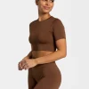Online Crop top Sensation « caramel » Femme Hauts | T-shirts
