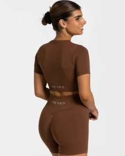 Online Crop top Sensation « caramel » Femme Hauts | T-shirts