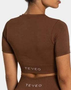 Online Crop top Sensation « caramel » Femme Hauts | T-shirts