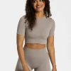 Sale Crop top Sensation « gris-pierre » Femme Hauts | T-shirts