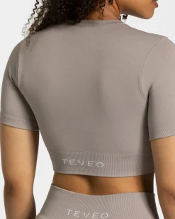 Sale Crop top Sensation « gris-pierre » Femme Hauts | T-shirts