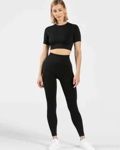 Sale Crop top Sensation « noir » Femme Hauts | T-shirts