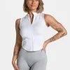 Fashion Débardeur zippé Timeless Pro « blanc » Femme Hauts