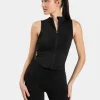 New Débardeur zippé Timeless Pro « noir » Femme Hauts