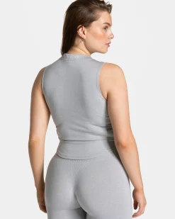 Sale Débardeur zippé Timeless Pro « gris clair » Femme Hauts