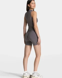 Discount Débardeur zippé Timeless Pro « graphite » Femme Hauts