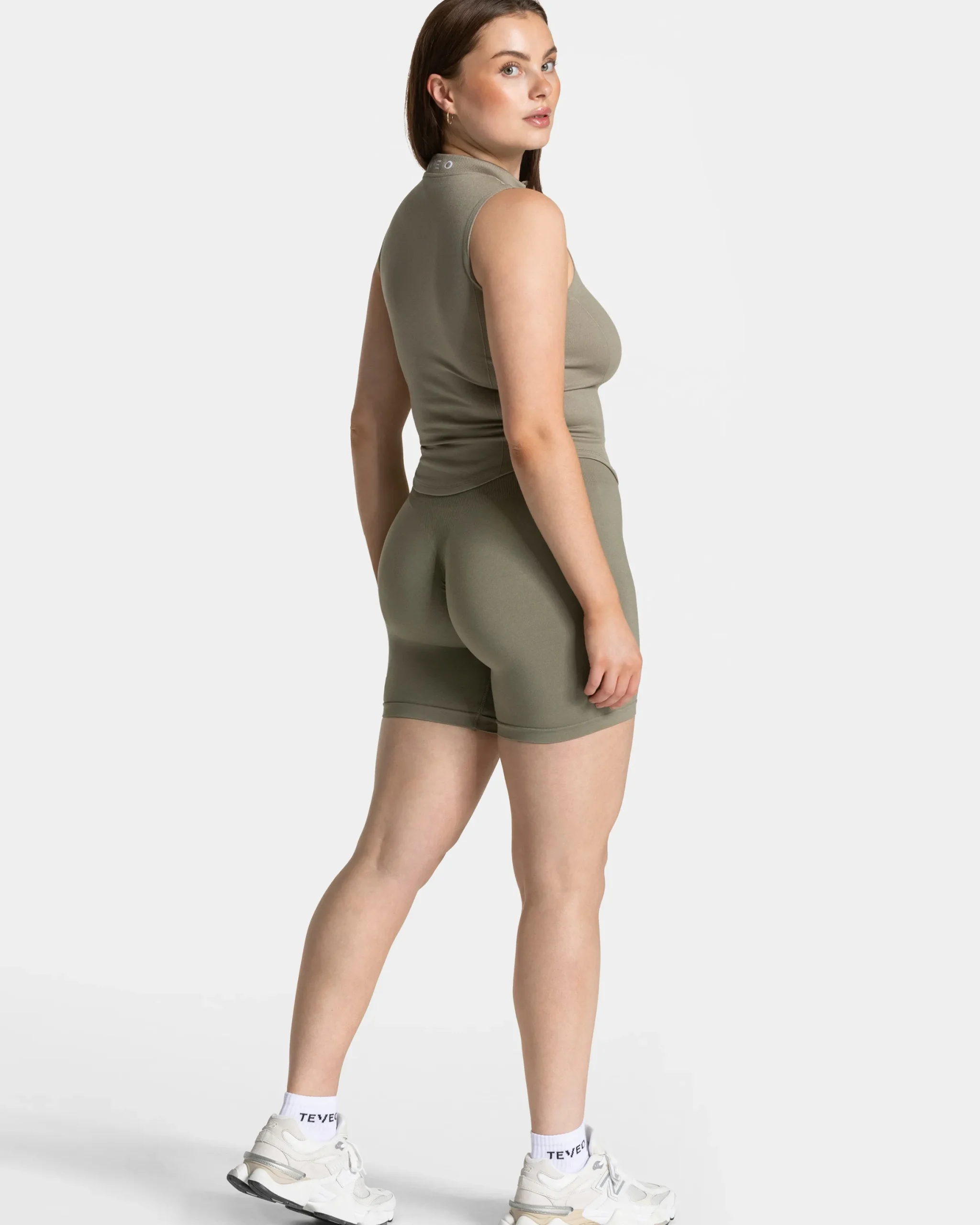 Clearance Débardeur zippé Timeless Pro « kaki » Femme Hauts