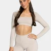 Hot Haut à manches longues Backless Femme « cream » Femme Hauts À Manches Longues