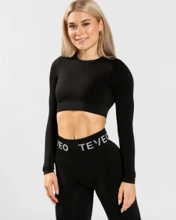 Online Haut à manches longues Everyday Cut Out « noir » Femme Hauts À Manches Longues