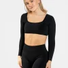 Clearance Haut à manches longues Femme Backless « noir » Femme Hauts À Manches Longues