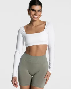 Fashion Haut à manches longues Femme Backless « blanc » Femme Hauts À Manches Longues
