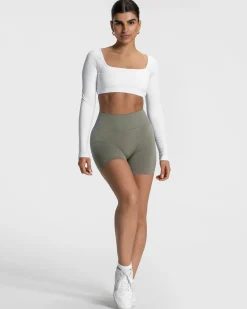 Fashion Haut à manches longues Femme Backless « blanc » Femme Hauts À Manches Longues