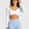 Fashion Haut à manches longues Ignite « blanc » Femme Hauts À Manches Longues