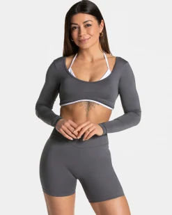 Clearance Haut à manches longues Ignite « graphite » Femme Hauts À Manches Longues