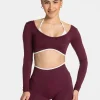 Clearance Haut à manches longues Ignite « prune » Femme Hauts À Manches Longues