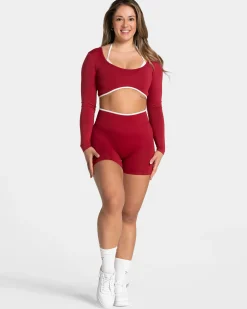 Clearance Haut à manches longues Ignite « Cherry » Femme Hauts À Manches Longues