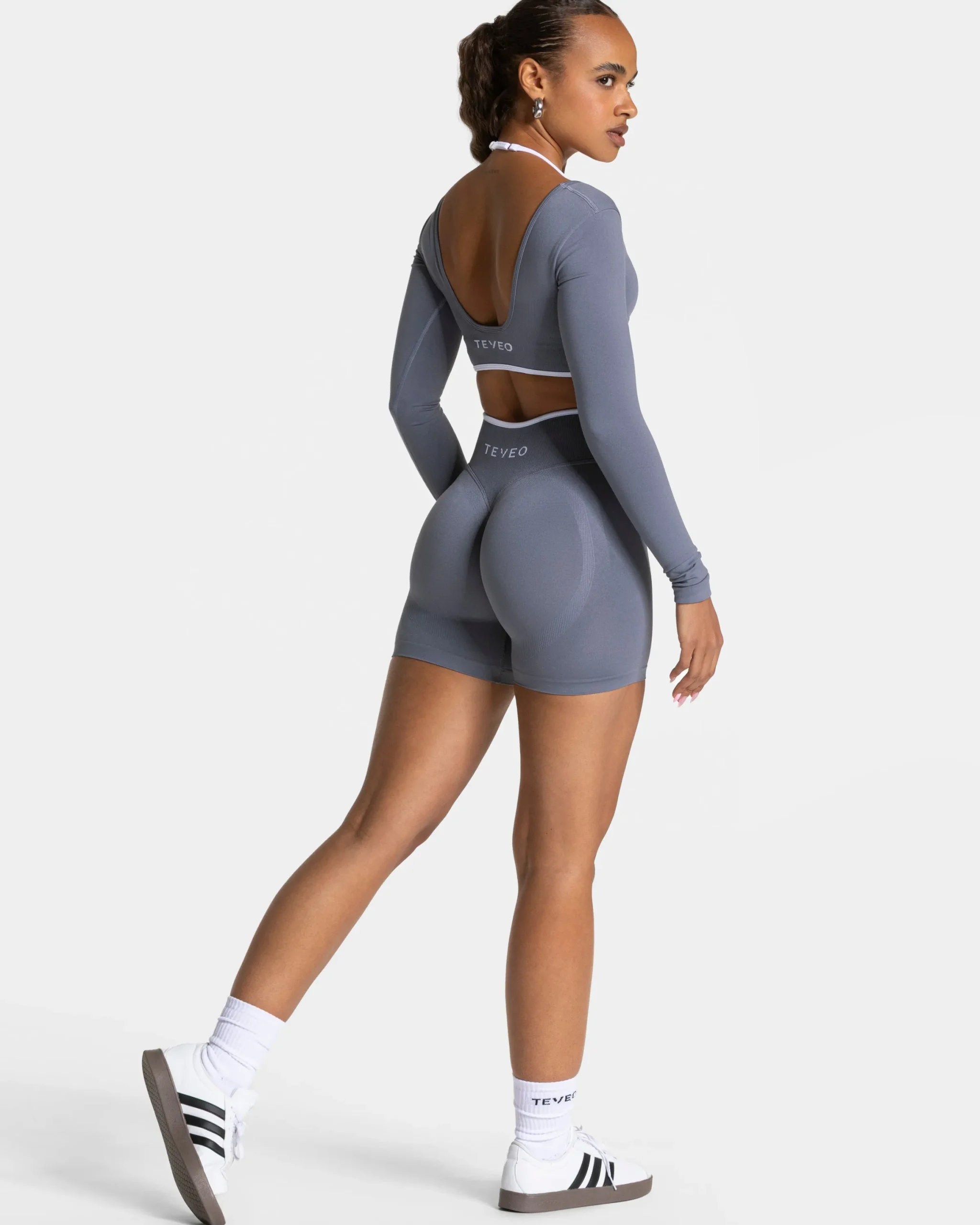 New Haut à manches longues Ignite « argenté » Femme Hauts À Manches Longues