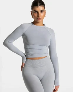 Outlet Haut à manches longues Timeless Pro « gris clair » Femme Hauts À Manches Longues