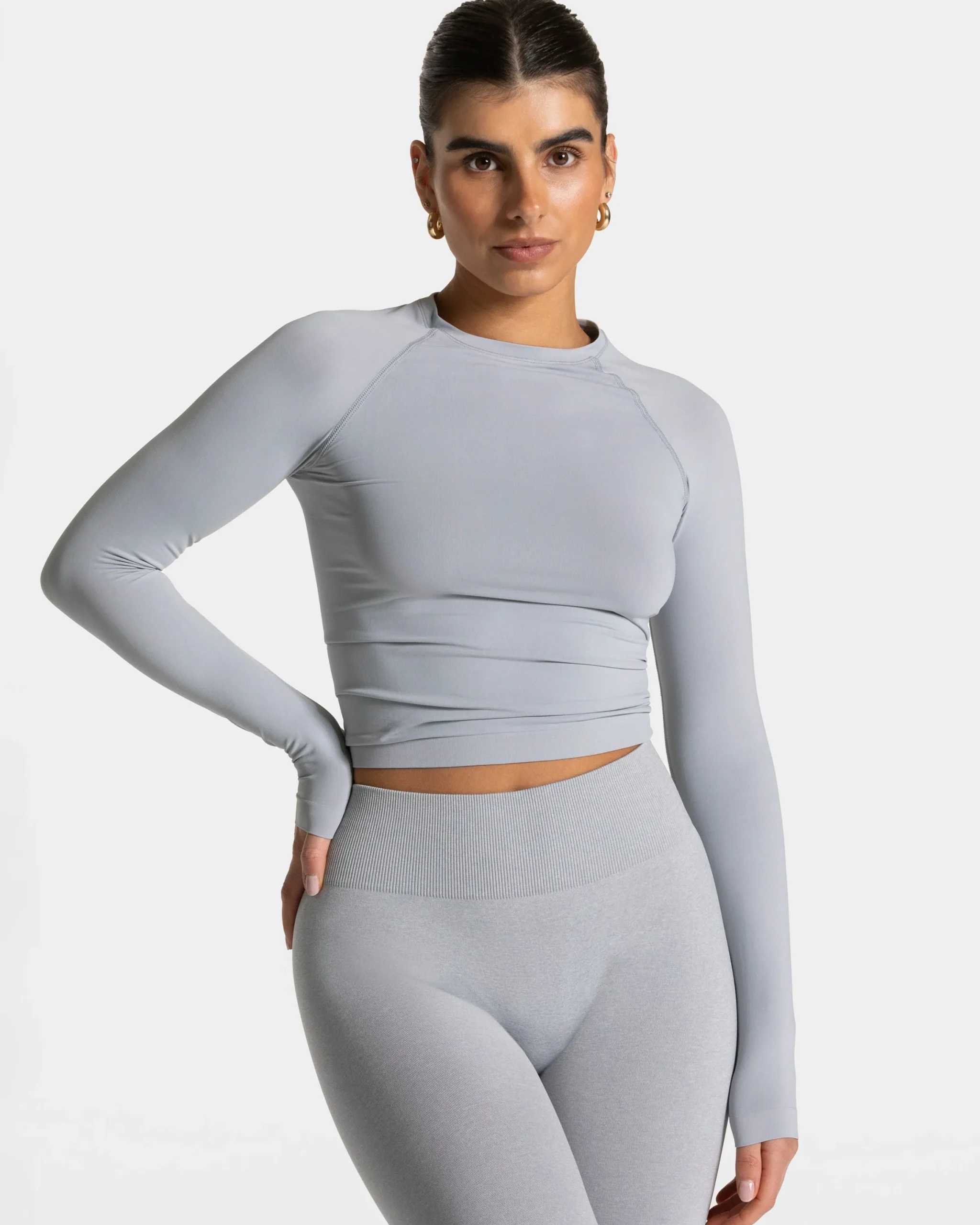 Outlet Haut à manches longues Timeless Pro « gris clair » Femme Hauts À Manches Longues