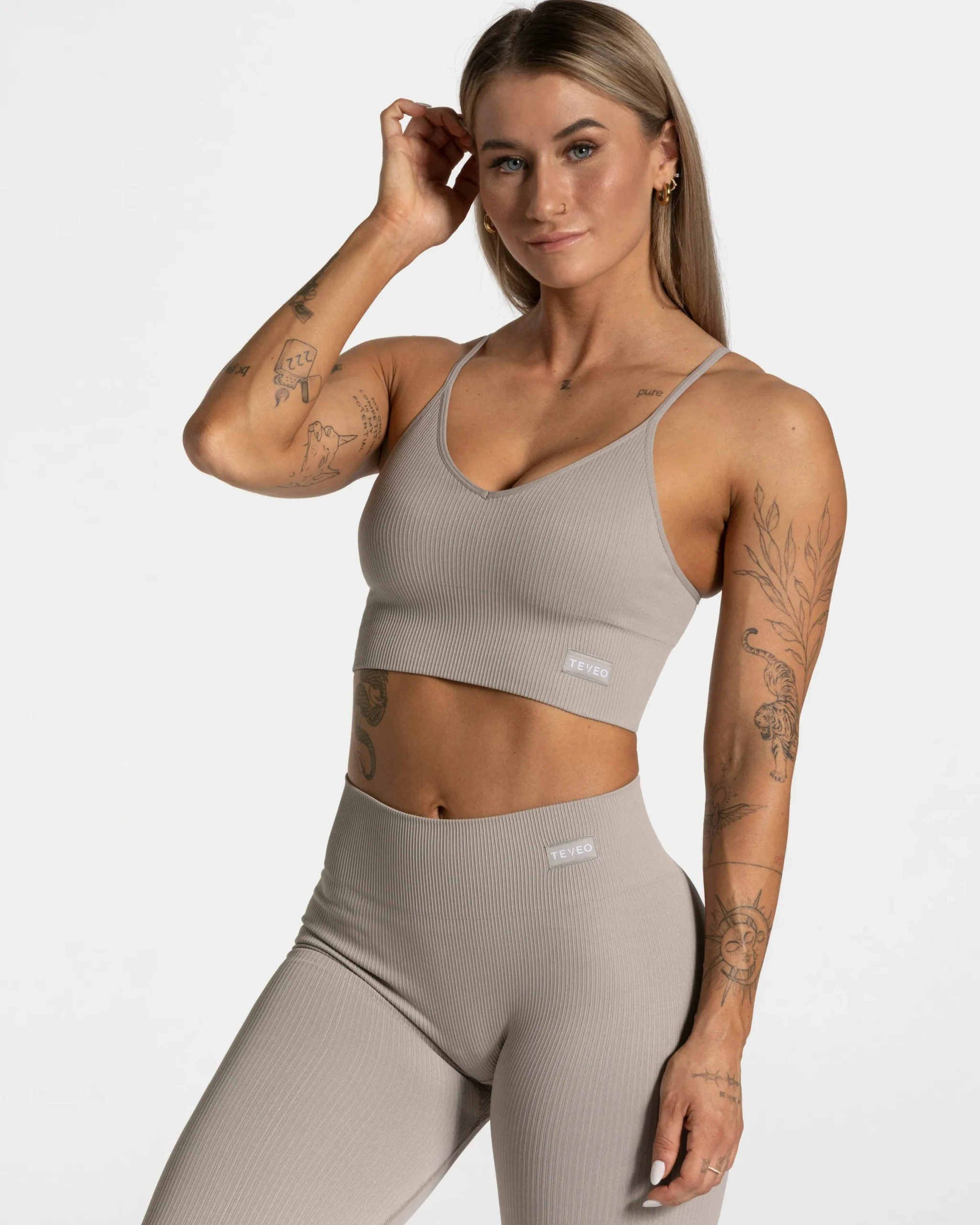 Outlet Haut Elegant Cross « gris pierre » Femme Hauts | Brassières De Sport