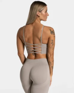 Outlet Haut Elegant Cross « gris pierre » Femme Hauts | Brassières De Sport