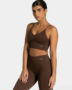 Outlet Haut Elegant Cross « marron foncé » Femme Hauts | Brassières De Sport