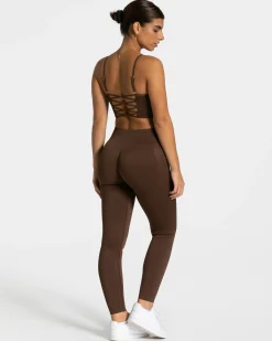 Outlet Haut Elegant Cross « marron foncé » Femme Hauts | Brassières De Sport