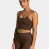 Discount Haut Elegant Strap « marron foncé » Femme Hauts | Brassières De Sport
