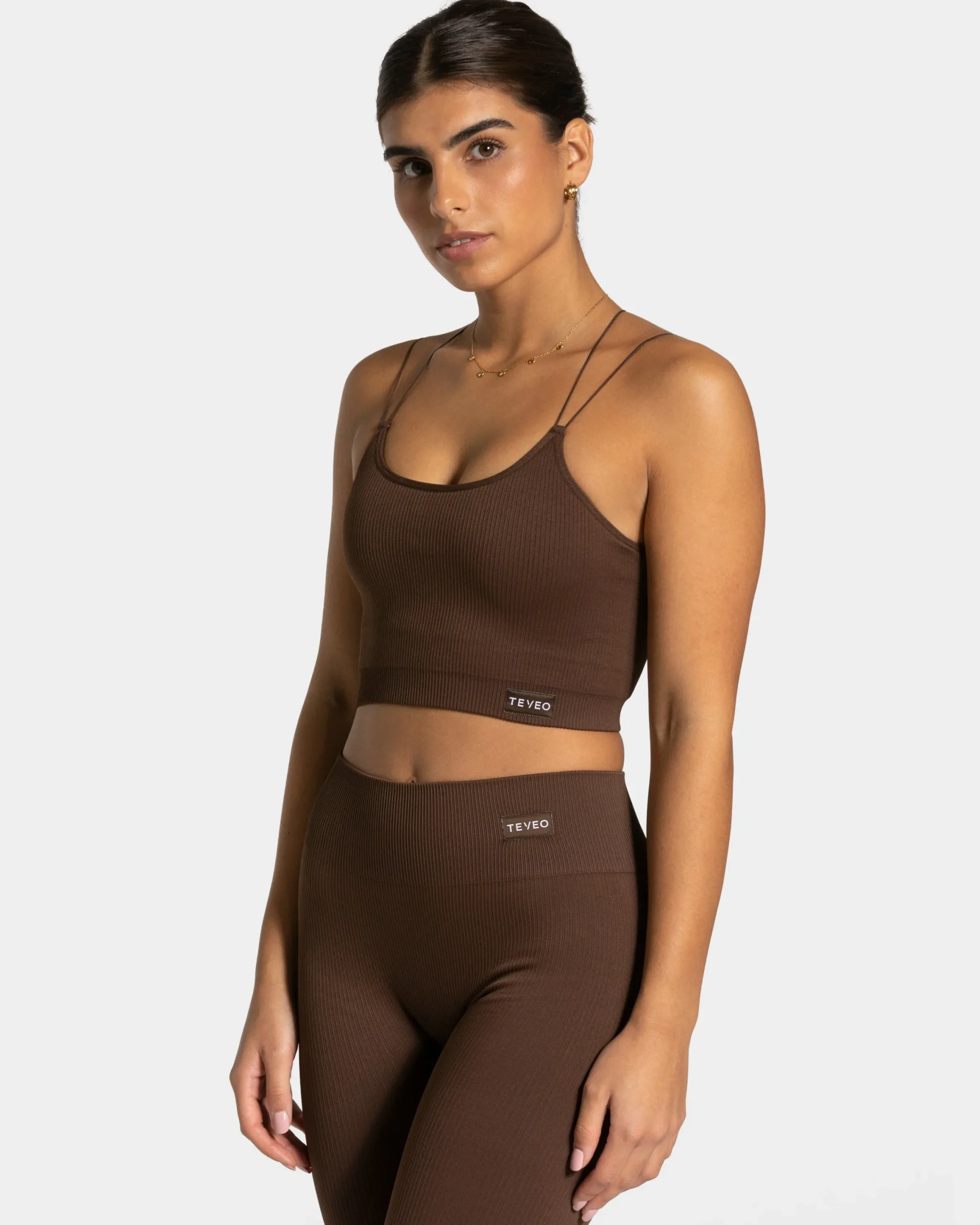 Discount Haut Elegant Strap « marron foncé » Femme Hauts | Brassières De Sport