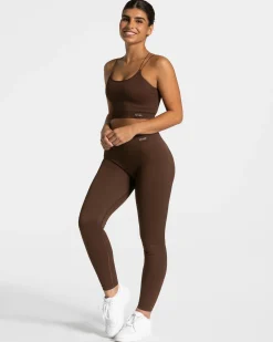 Discount Haut Elegant Strap « marron foncé » Femme Hauts | Brassières De Sport