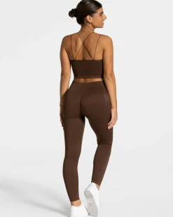 Discount Haut Elegant Strap « marron foncé » Femme Hauts | Brassières De Sport