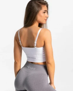 Online Haut en V Essential pour femmes | Blanc | Femme Brassières De Sport