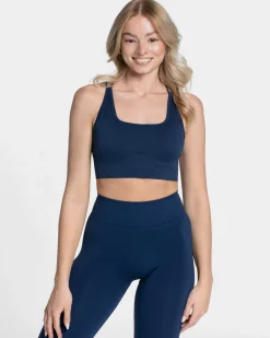 New Haut Everyday Backless « bleu foncé » Femme Hauts | Brassières De Sport