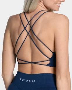 New Haut Everyday Backless « bleu foncé » Femme Hauts | Brassières De Sport