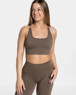 Fashion Haut Everyday Backless « taupe » Femme Hauts | Brassières De Sport