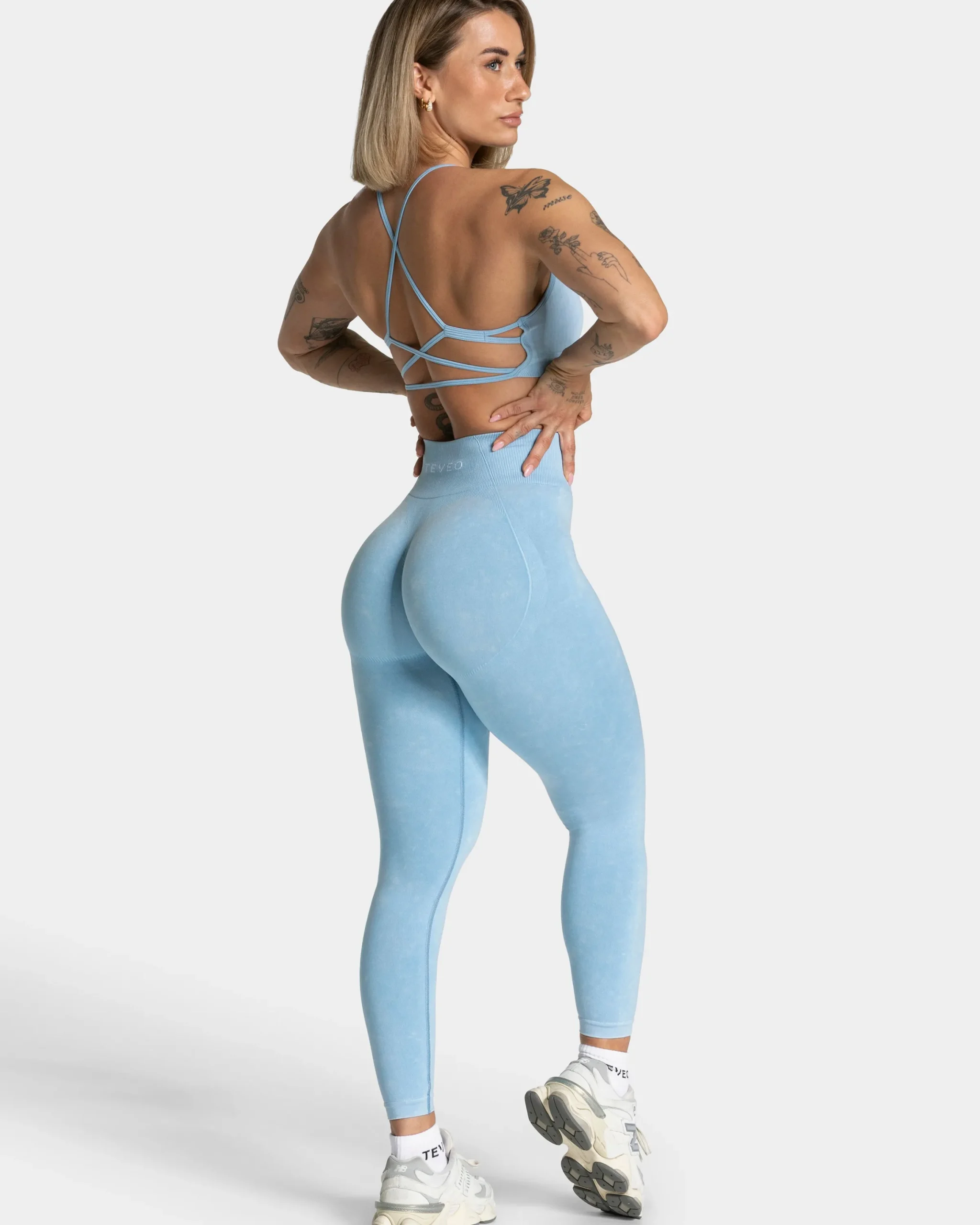 Hot Legging Acid Covert scrunch « bleu layette » Femme Leggings