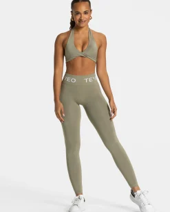 Clearance Legging Covert Scrunch Signature « Kaki » Femme Leggings