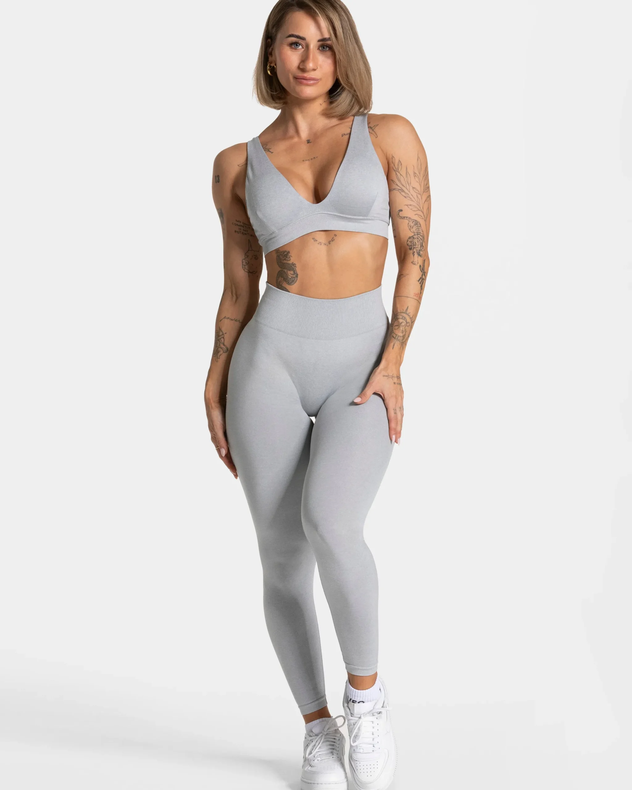 Online Legging Covert Scrunch Timeless Pro « gris clair » Femme Leggings