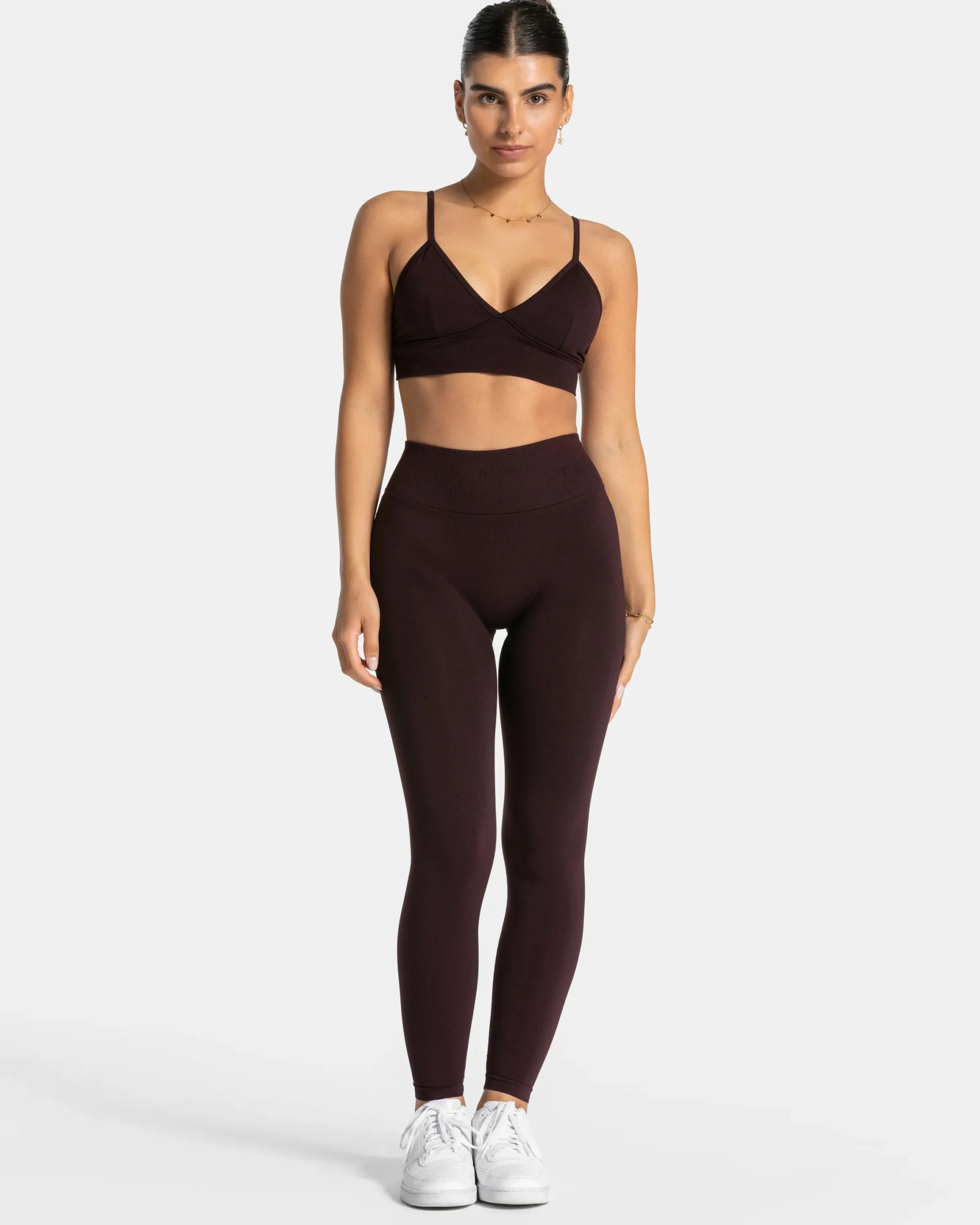 Clearance Legging dos en V Covert scrunch Essence « Merlot » Femme Leggings
