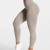 Sale Legging Elegant Scrunch « gris pierre » Femme Leggings